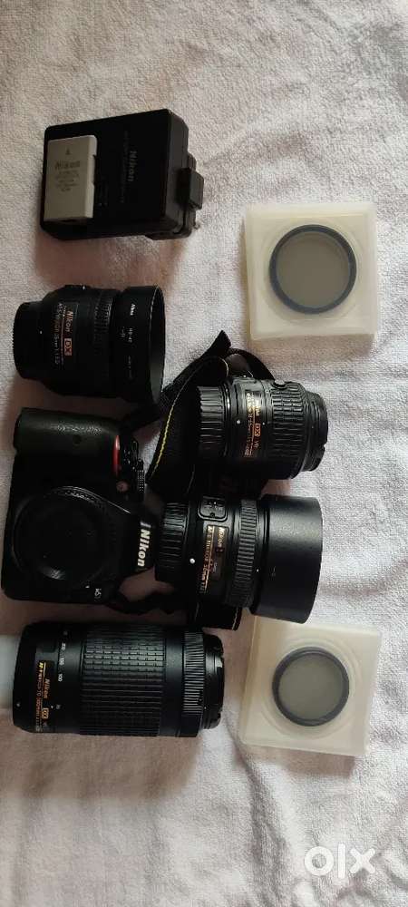 Nikon D5300 with kit and prime lenses