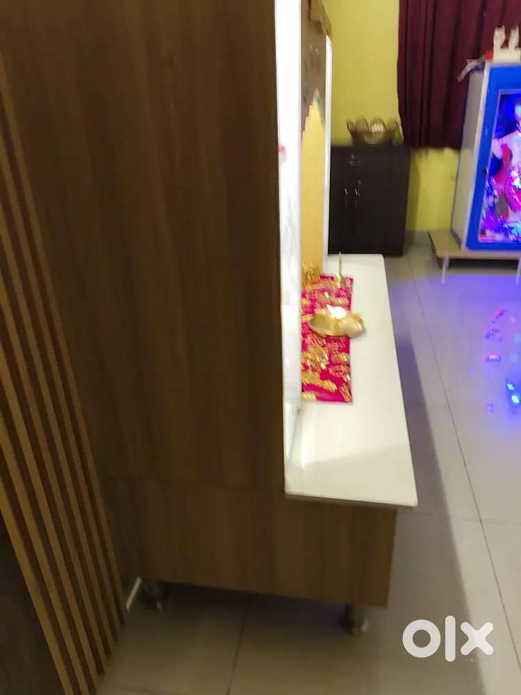 Newly Built Wooden Mandir