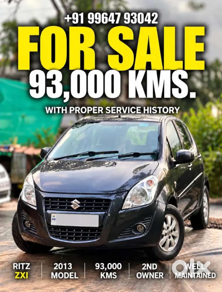 Maruti Suzuki Ritz 2013 Petrol 93000 Km Driven