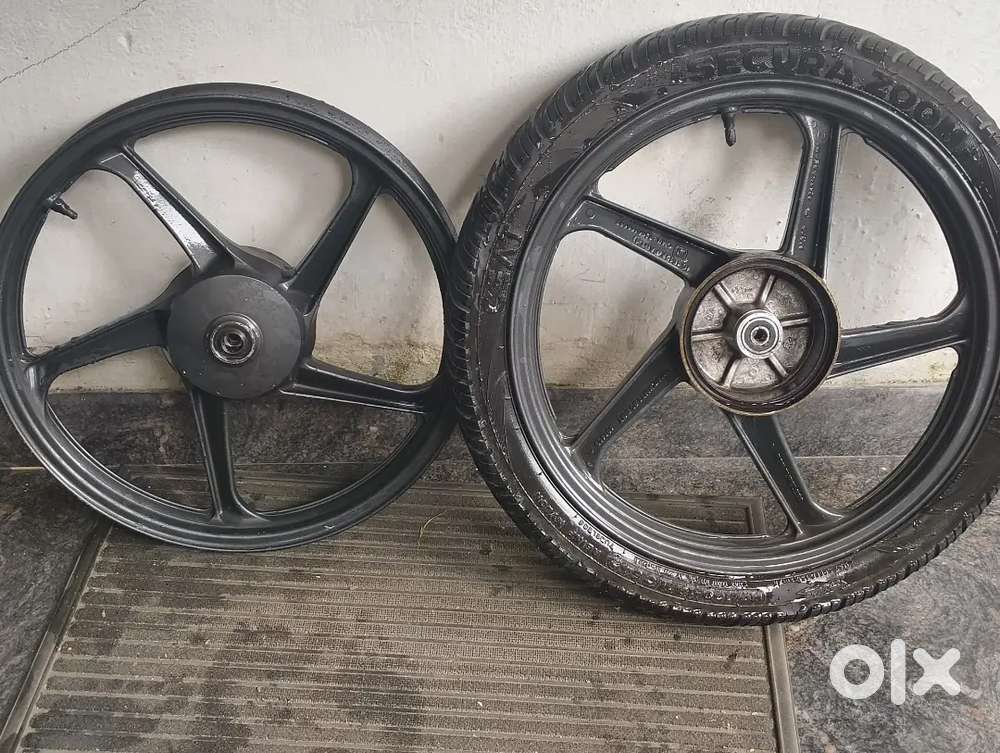 Splendor black Alloy Wheels Neatly Used Spare Parts 1823955571