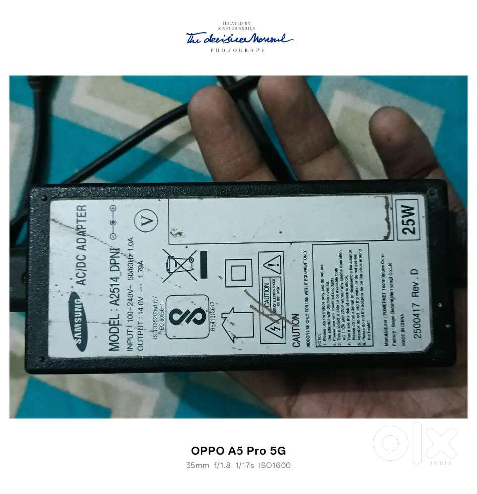 Sumsung 25w laptop adapter (original)