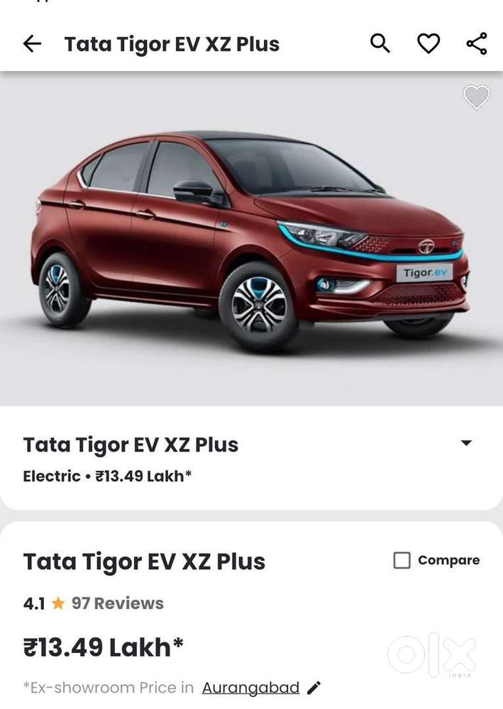 Tata Tigor Ev 2022 Electric Well Maintained Showroom Condition