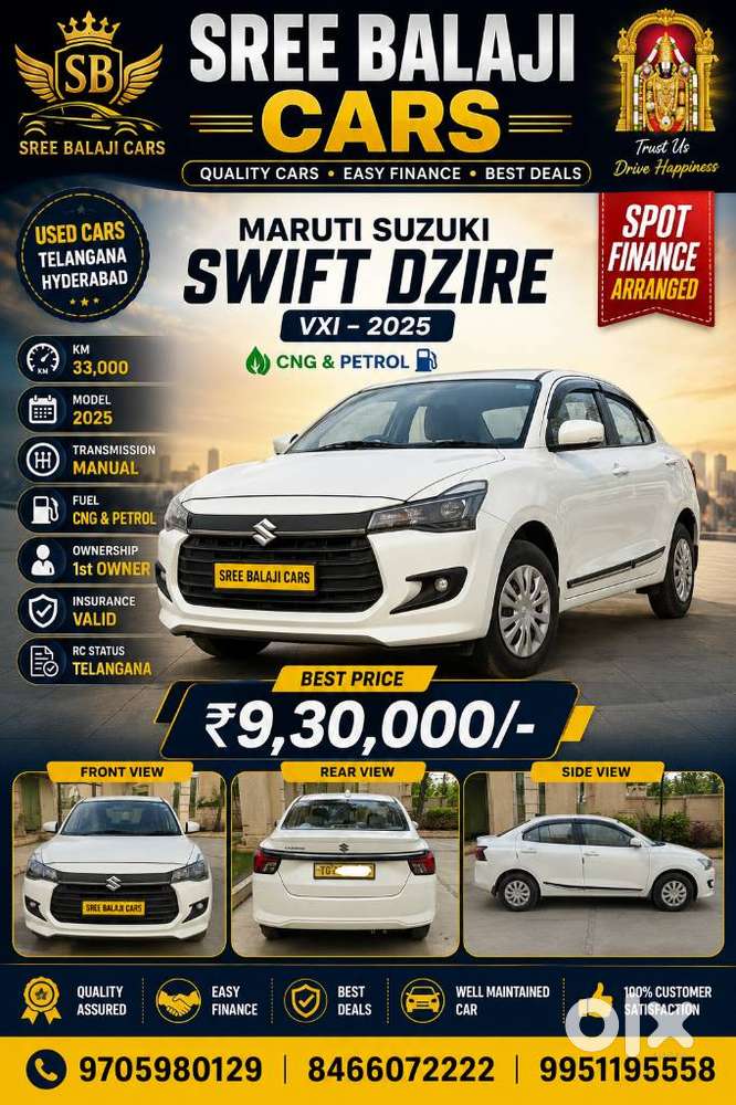 Maruti Suzuki Swift Dzire, 2025, Cng & Hybrids