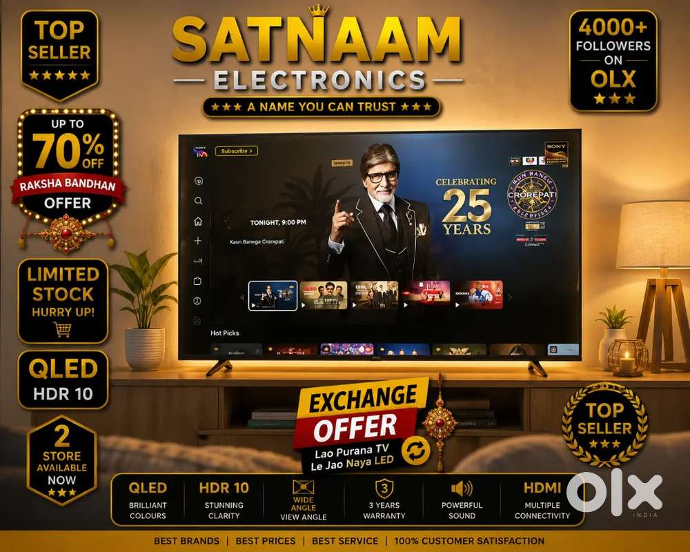 43 Q-LED TV 3 YEARS WARRANTY 4K ULTRA HD NEW BRAND LED TV WITH WARRANT