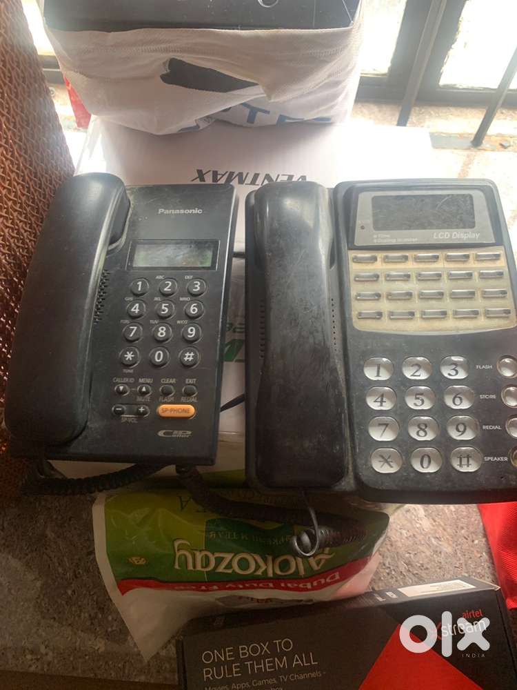 Panasonic and Nikai. Land line phones Antique value