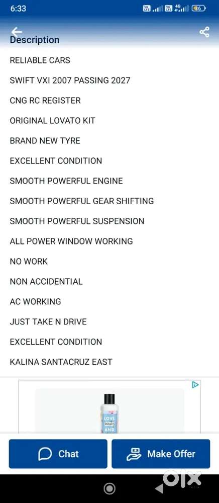 Well Maintain Car With Good Interior