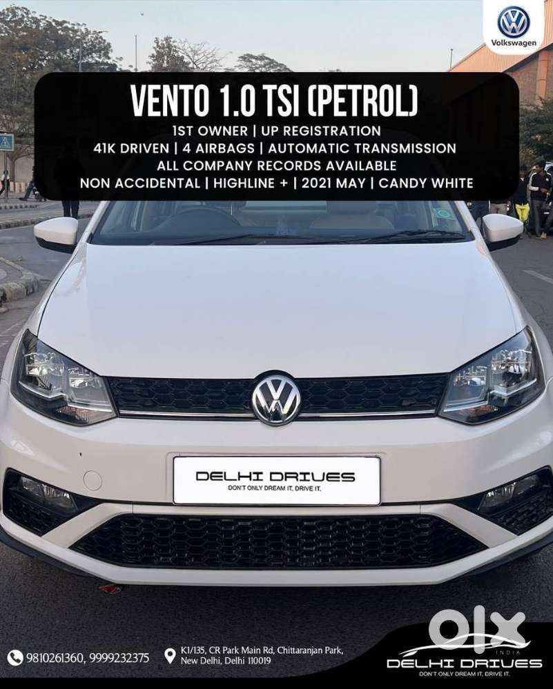 Volkswagen Vento 1.0 Highline Plus At, 2021, Petrol