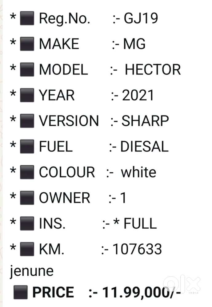 Mg Hector 2021
