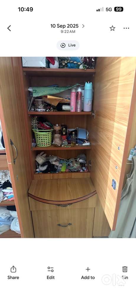 Wardrobe with dressing table