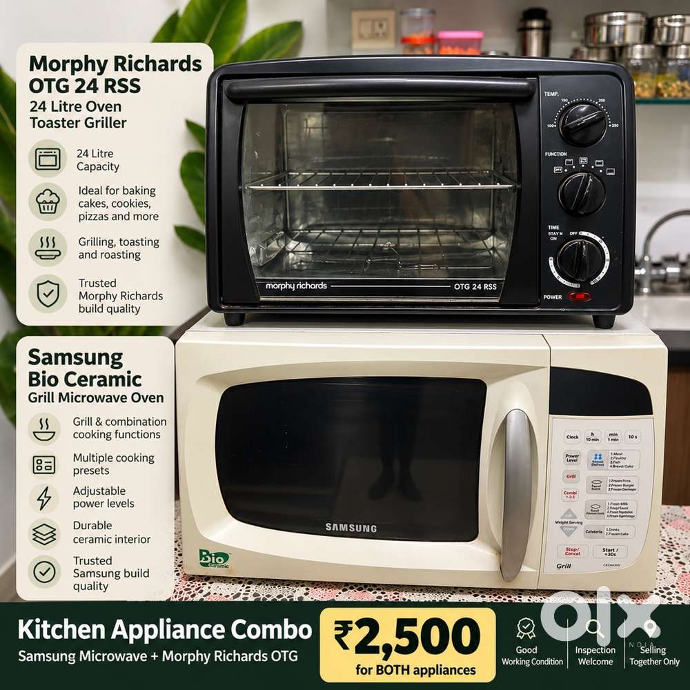 Samsung Grill Microwave + Morphy Richards OTG