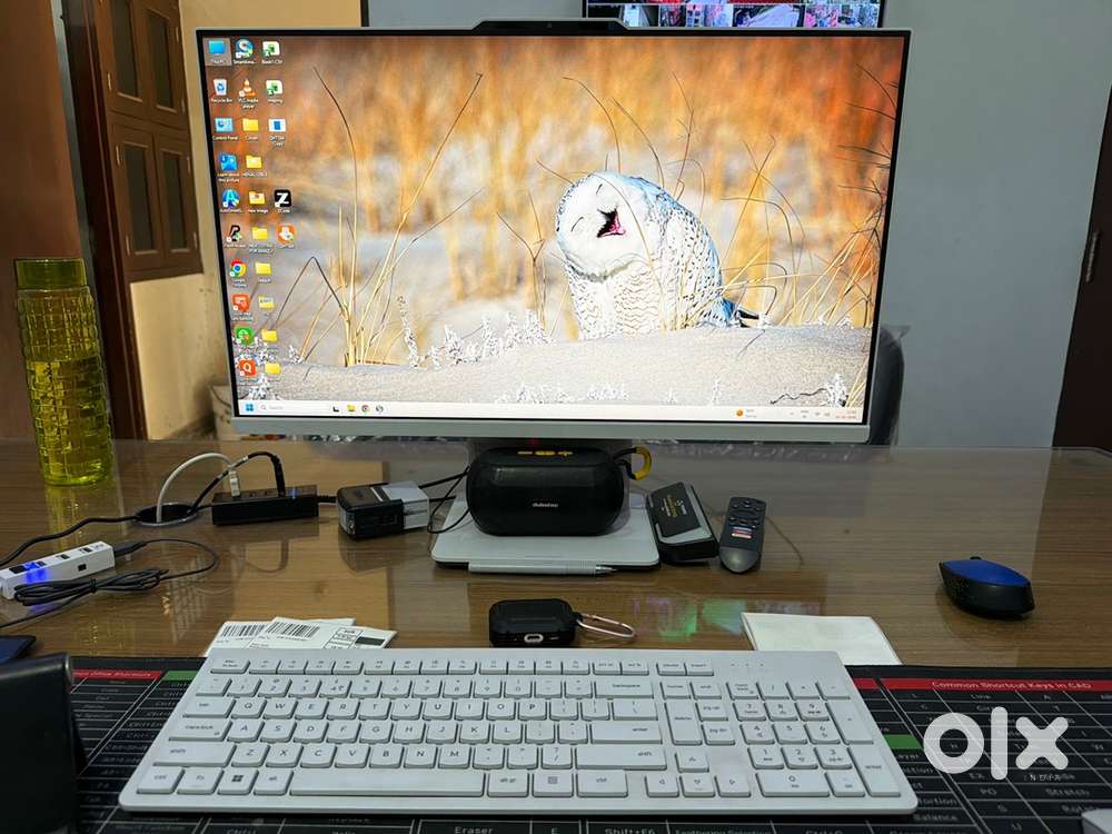 Lenovo All-in-One Desktop PC | 13th Gen Intel Core i3 | 27 Inch