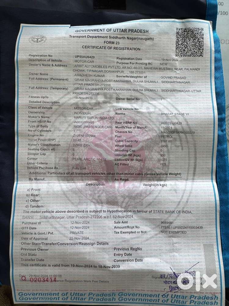 Maruti Suzuki Dzire 2024