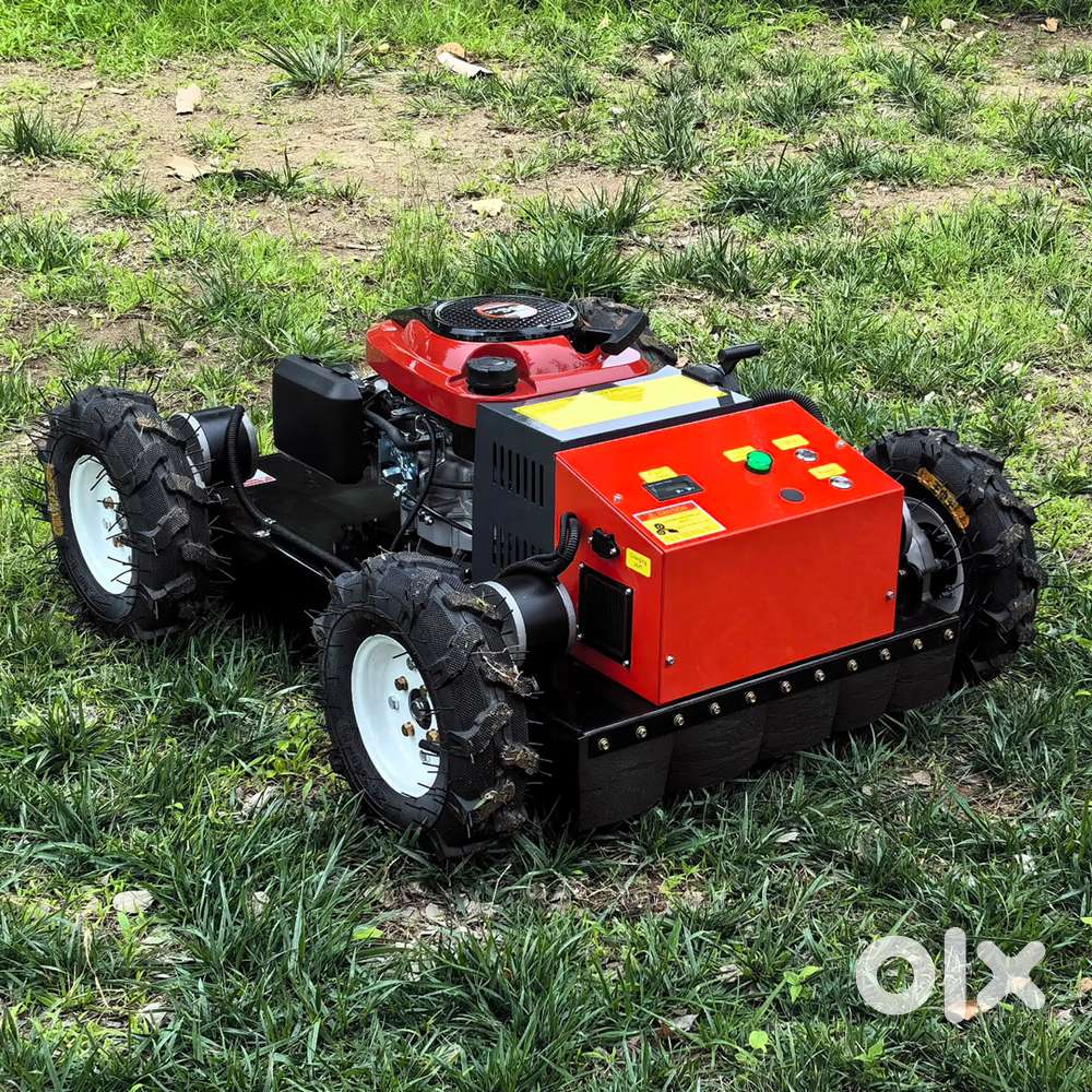 Multifunction Remote Control Wheel Lawn Mower Grass Cutter For Garden