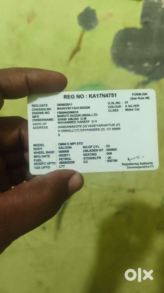 Maruti Suzuki Omni 8 Seater, 2011, Petrol