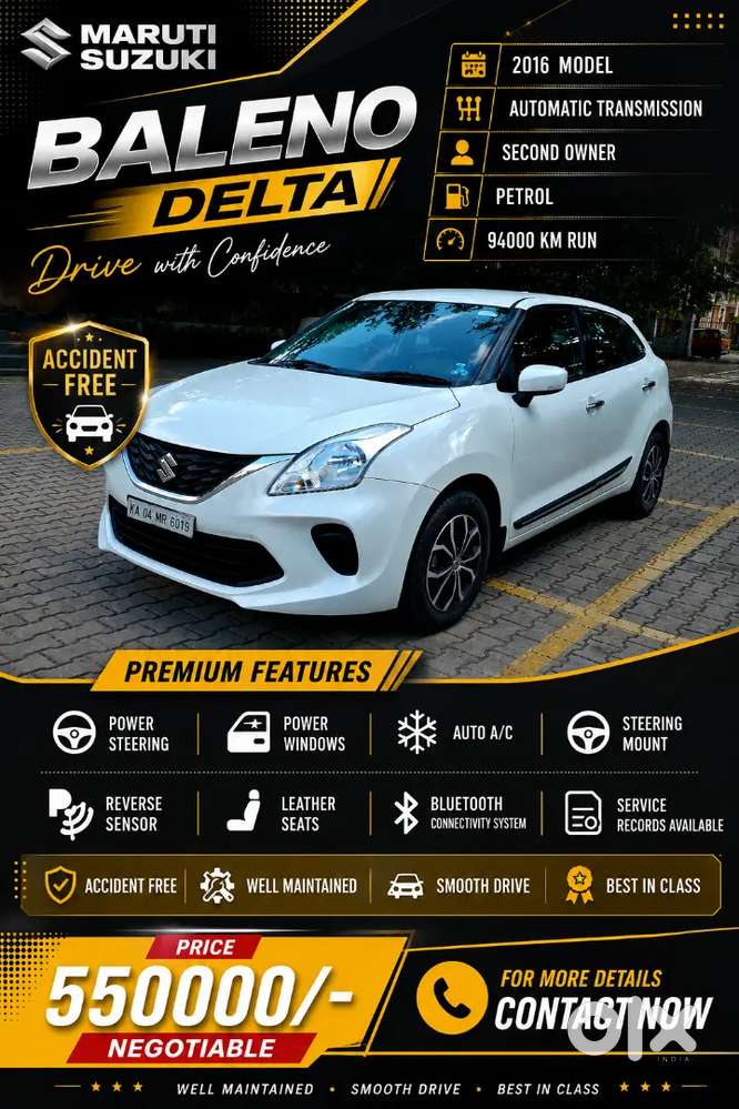 Maruti Suzuki Baleno 2016 Petrol Well Maintained