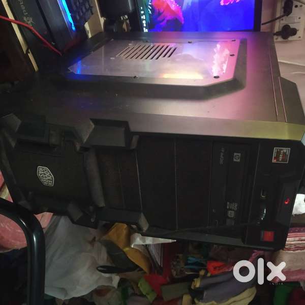 AMD RYZEN Setup with cabinet and keyboard