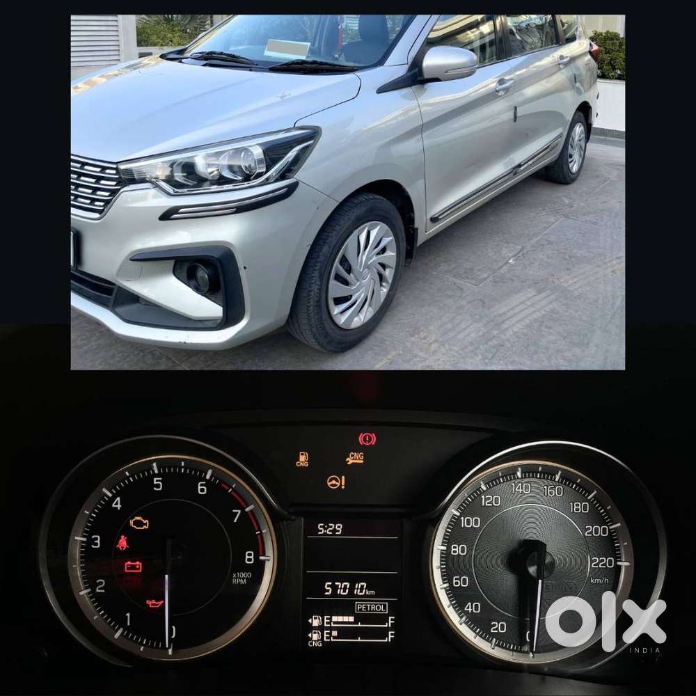 Ertiga Vxi Cng Company Fitted - 2021 - Very Well Maintained - Silver