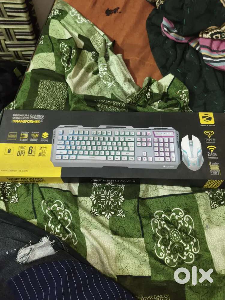 Zebronics premium gaming wireless combo