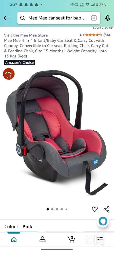Mee Mee Car Seat Kids Furniture 1818886925