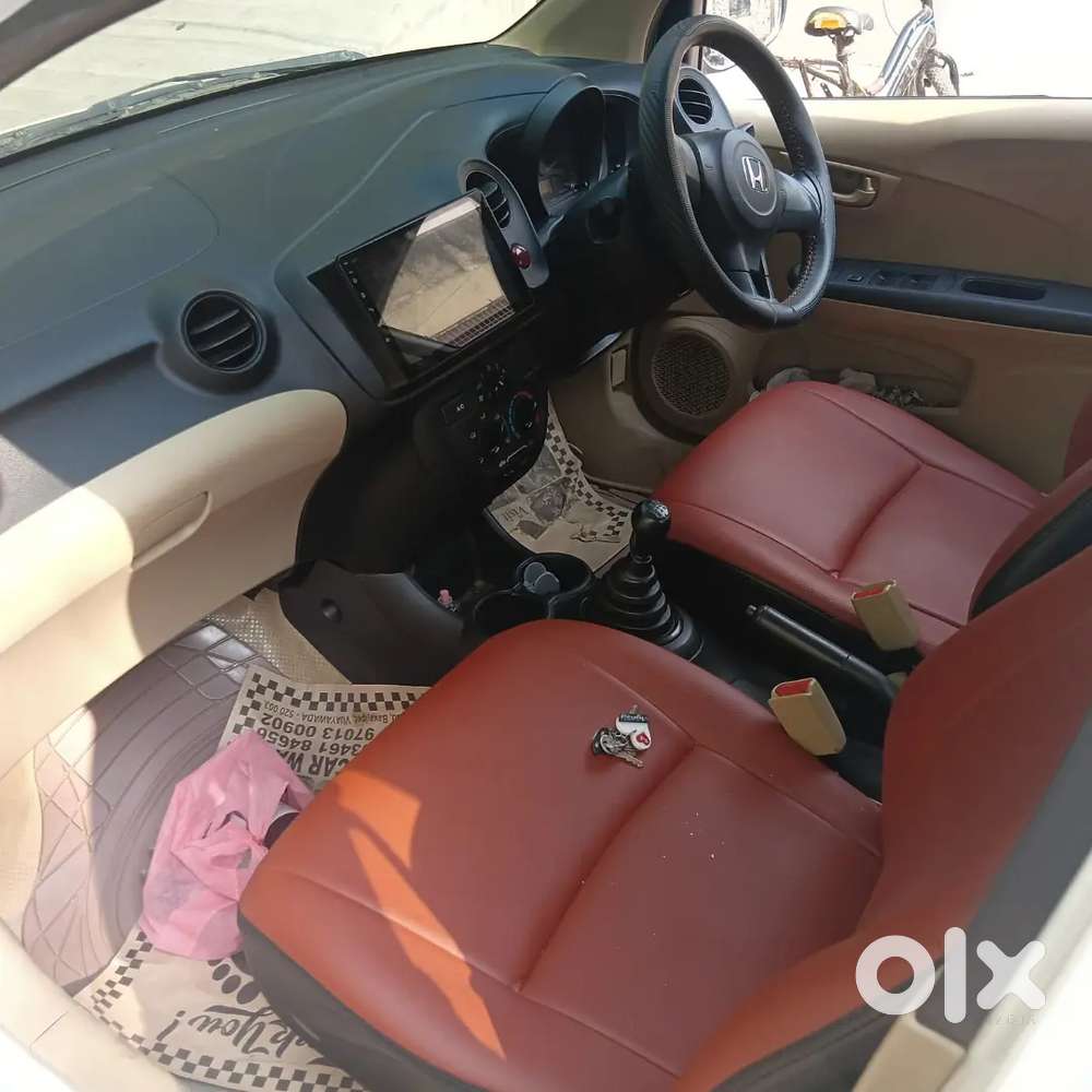 White Honda Amaze 2015 Model