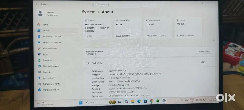 Dynabook Portege X40-J i7 11th Gen | 16GB RAM | 256GB SSD