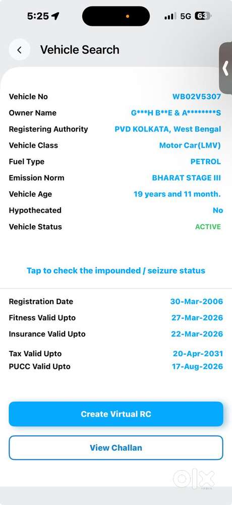 Honda City Zx Vtec Plus, 2006, Petrol