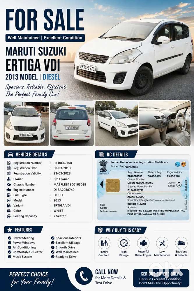 2013 Maruti Suzuki Ertiga Vdi