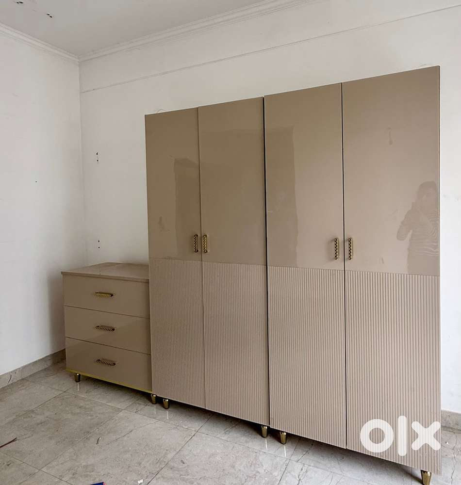 Wardrobe Set of 2 plus 3 Shelf Chest of Drawer