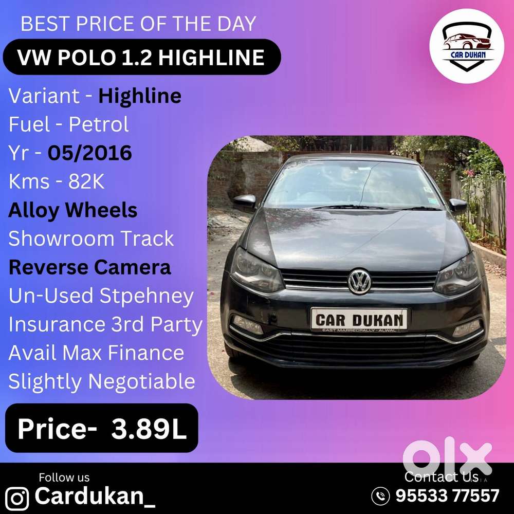 Volkswagen Polo 1.2 Mpi Highline, 2016, Petrol