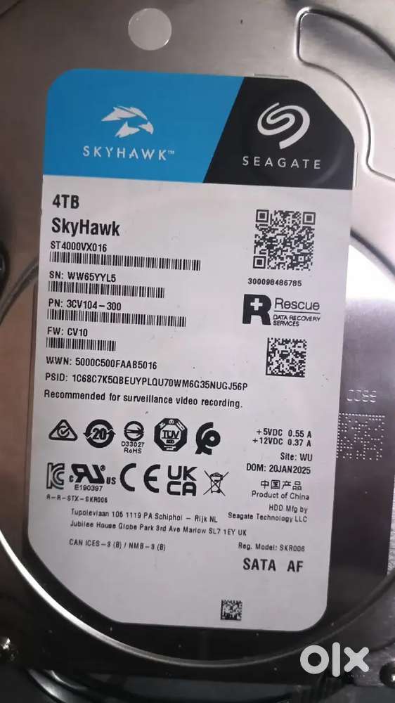 4 Tb harddisk new