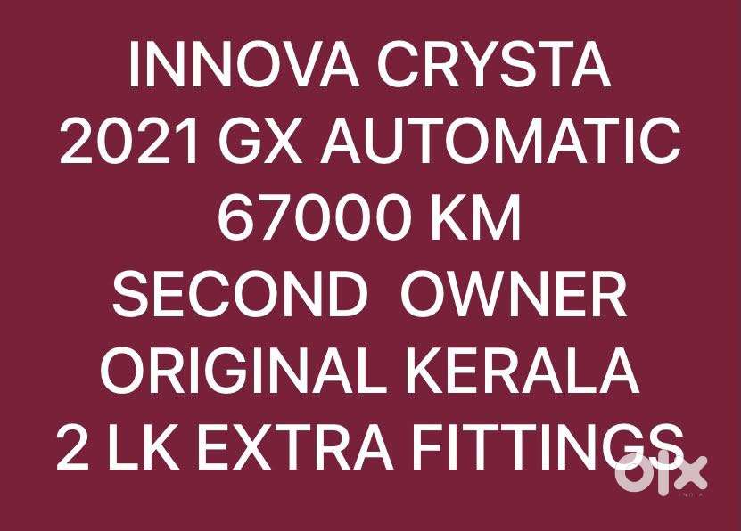 Toyota Innova Crysta [2020-ongoing] 2.4 Gx At 7 Str, 2021, Diesel