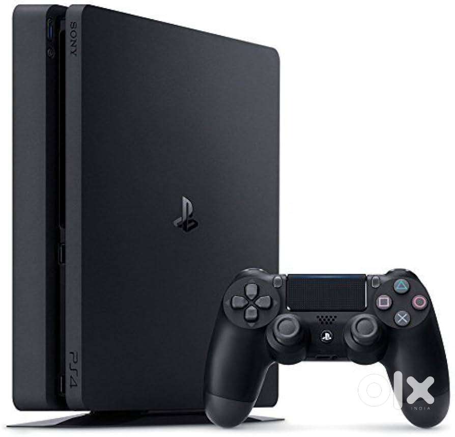 PS4 slim with warranty and 10 games