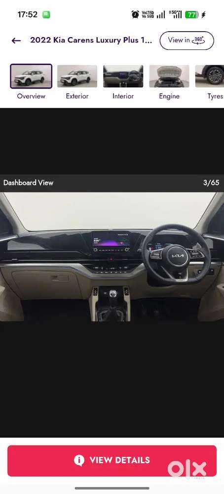 Kia Carens 2022 Petrol 25000 Km Driven