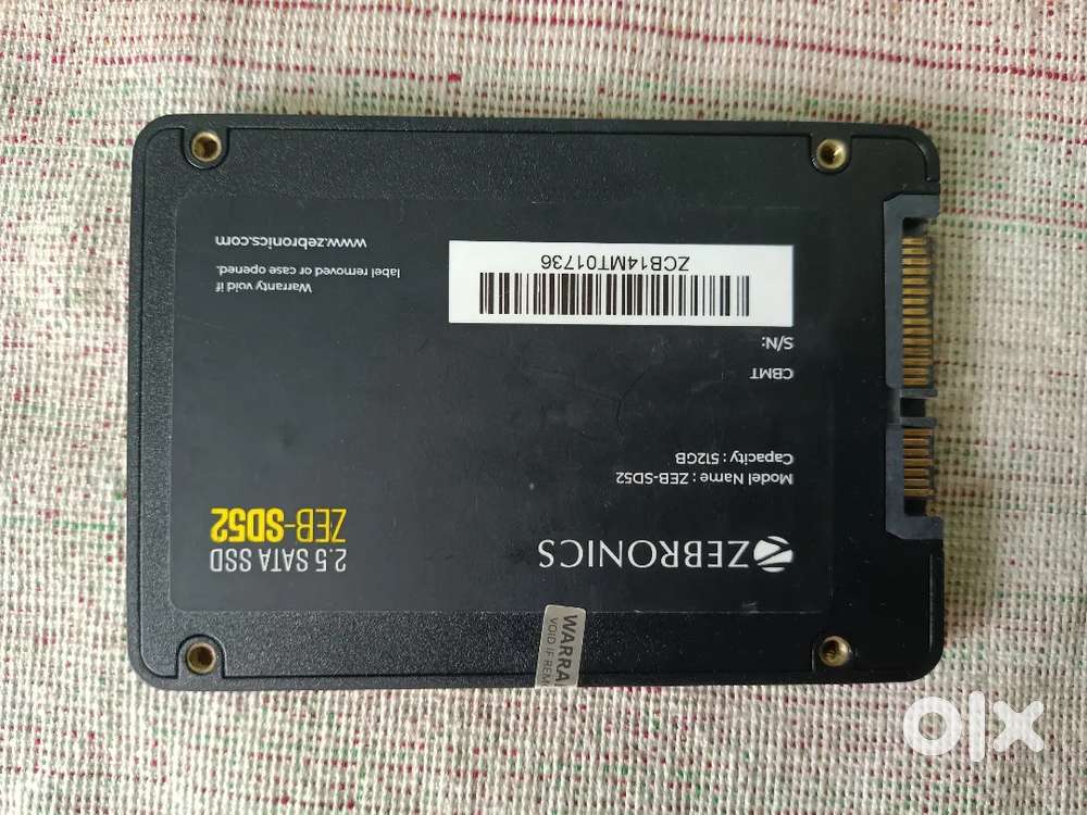 Zebronics ZEB-SD52 2.5 sata ssd 512gb - Hard Disks, Printers