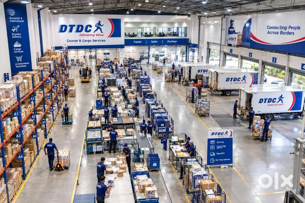 DTDC COURIER WAREHOUSE JOB KOCHI SSLC ABOVE FREE FOOD ACCOMMODATION
