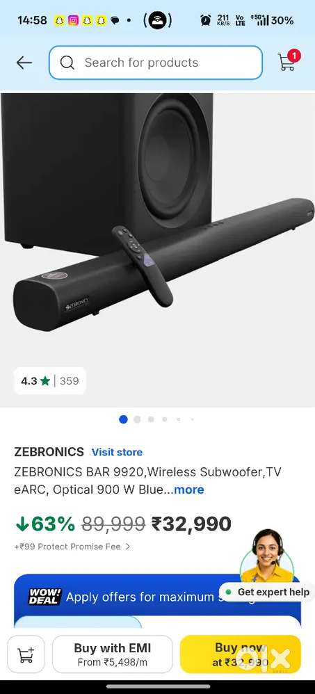 Soundbar Zebronics