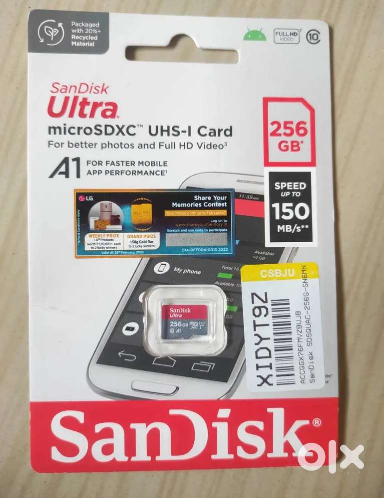 SanDisk Ultra microSDXC 256GB card