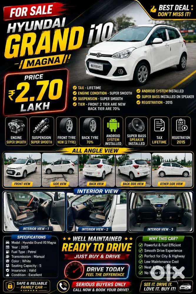 Hyundai Grand I10 Sportz 2015