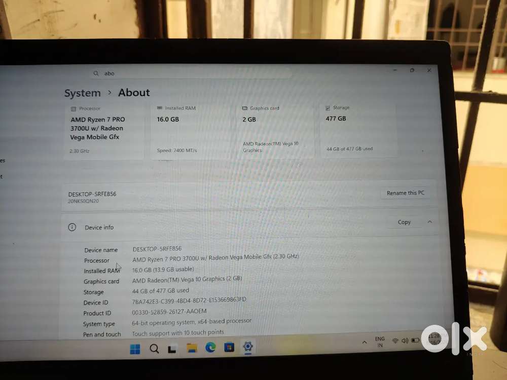 Lenovo ThinkPad laptop Ryzen 7 pro
