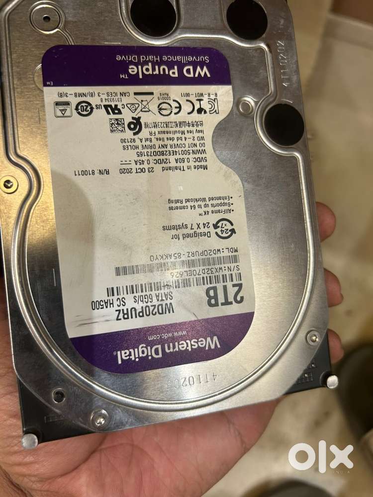 WD HDD PURPLE 2 TB