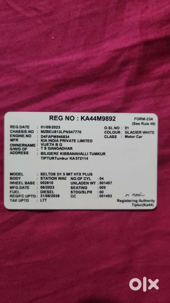 Kia Seltos 1.5 Htx+ Diesel Imt, 2023, Diesel