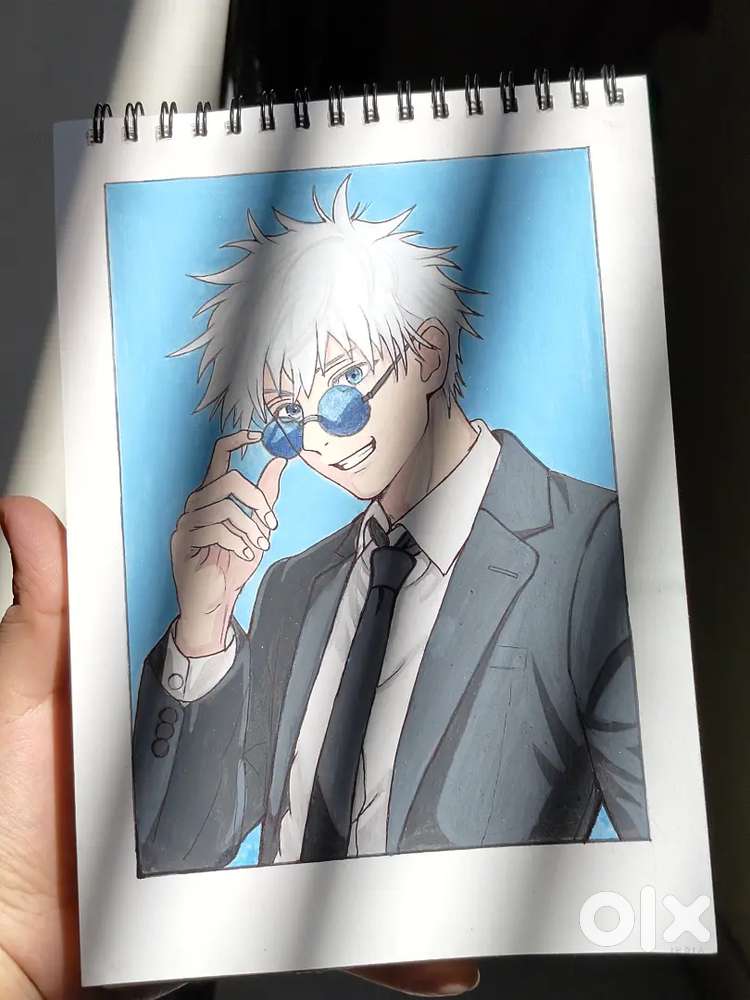 Anime , drawing of Gojo