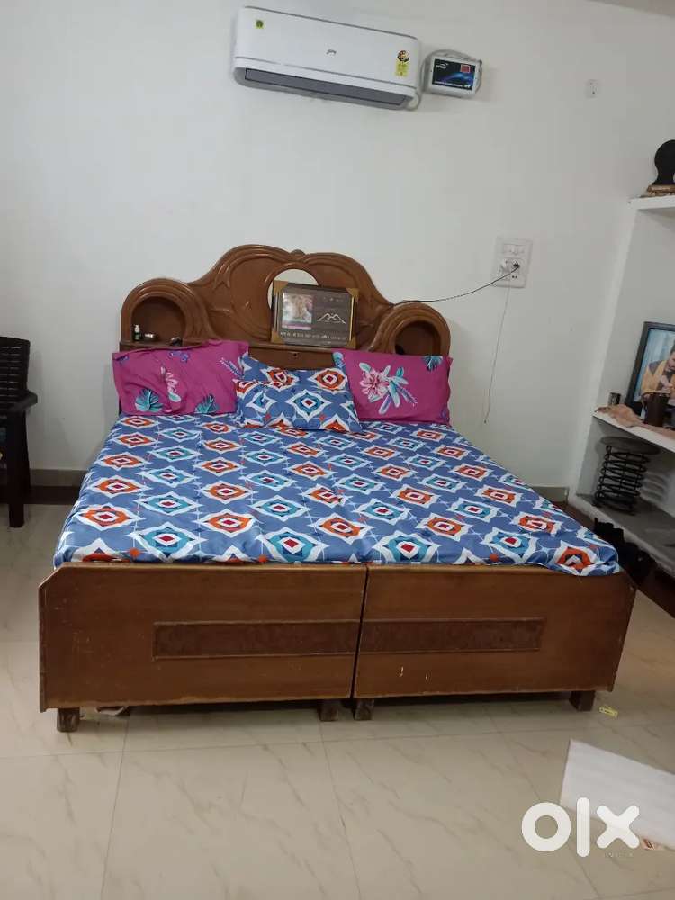 Double bed and dressing table