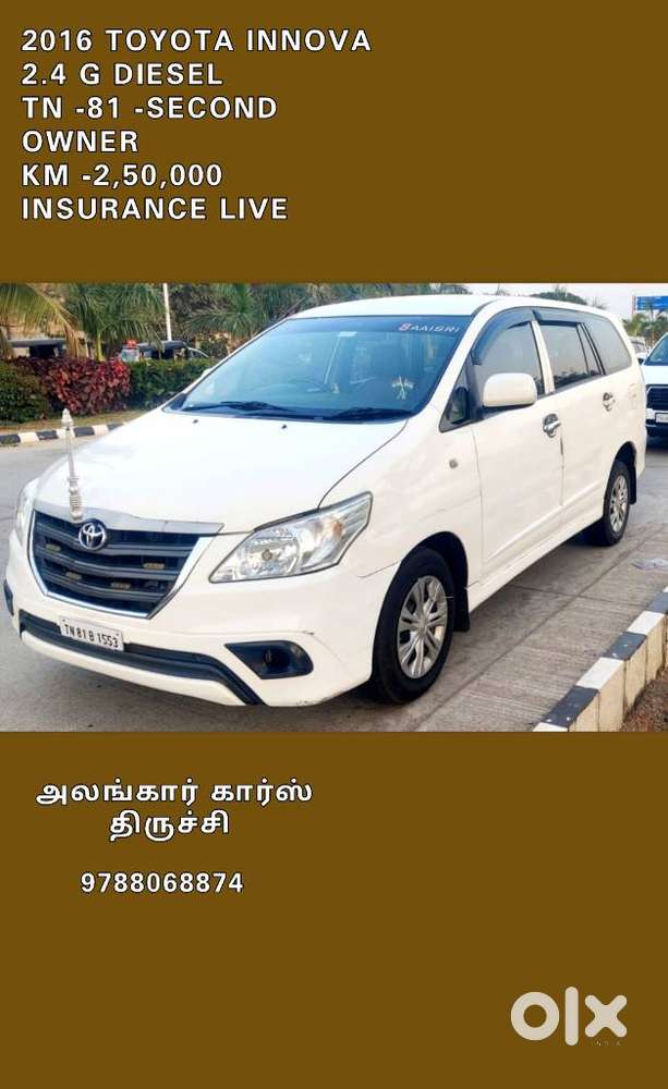 Toyota Innova 2.5 G (diesel) 7 Seater Bs Iv, 2016, Diesel