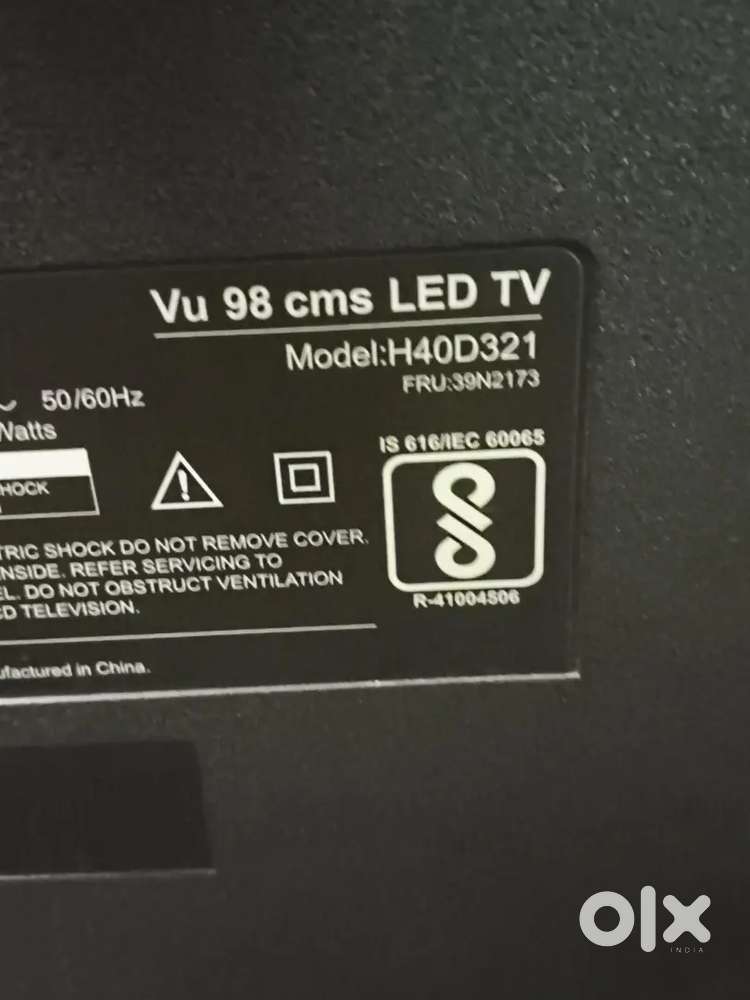Vu led tv...