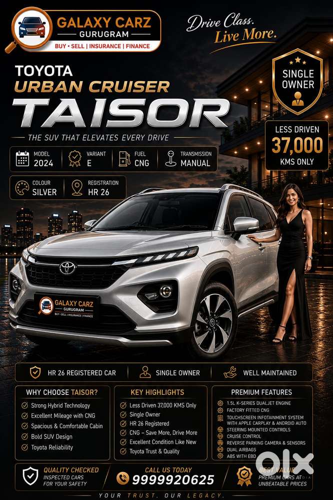Toyota Urban Cruiser Taisor E 1.2 Cng Mt, 2024, Cng & Hybrids