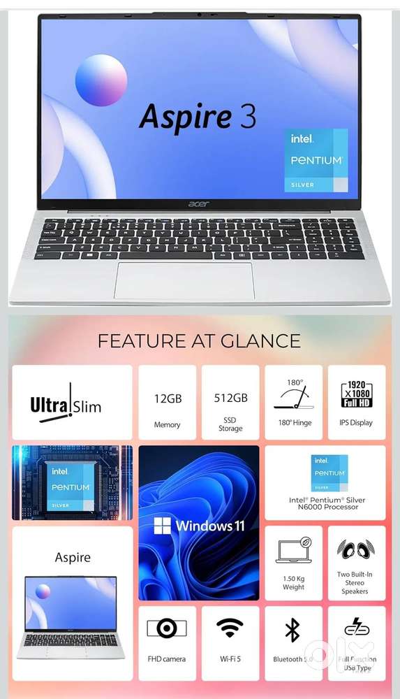 Acer Aspire 3 A325-45 | 12GB | 512GB SSD | 6 Months Old