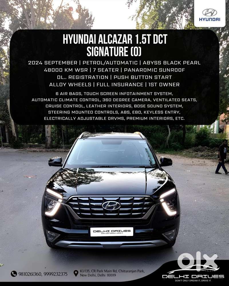 Hyundai Alcazar 1.5 Tdct Signature (o) 7s Petrol, 2024, Petrol