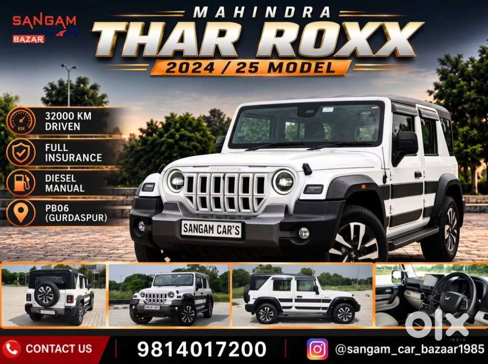 Mahindra Thar Roxx Ax7 L Diesel Mt 2wd, 2024, Diesel