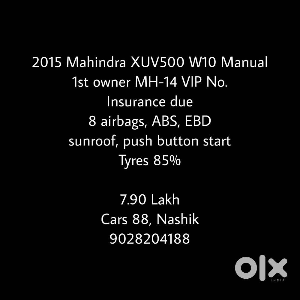 Mahindra Xuv500 2.2 W10, 2015, Diesel